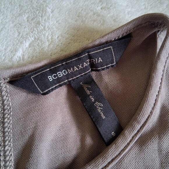 BCBGMaxAzria Women's Size Small Tan Andy Keyhole Modal Blend Romper *Flaws* - Picture 6 of 15